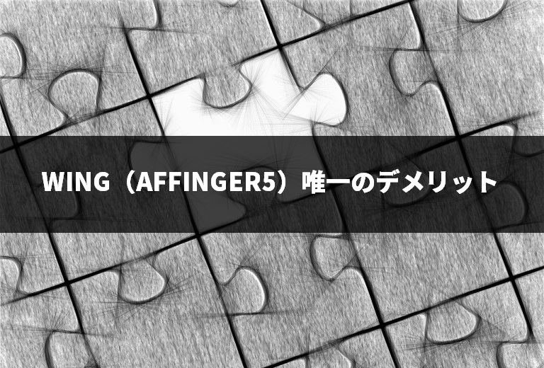 WING（AFFINGER5）唯一のデメリット